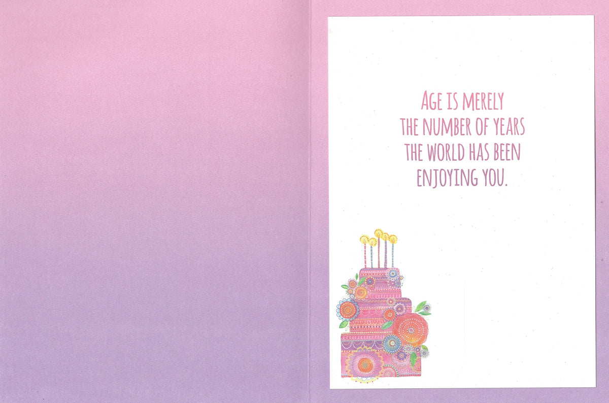 Age Is Merely The Number - Birthday Card