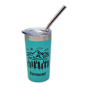 Vermont Green Mountains Stainless Steel 2oz Shooter - Aqua