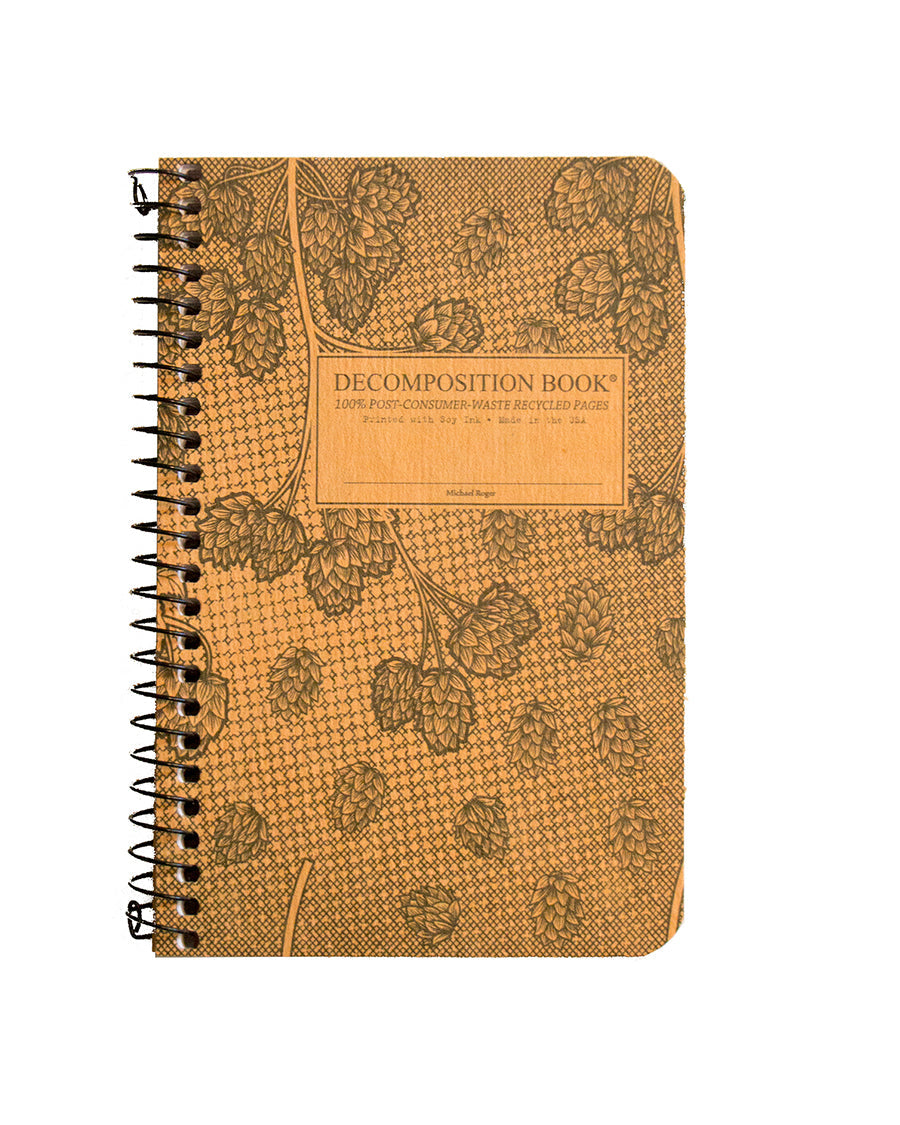 Decomposition Notebook - Pocket Spiral - Cascade Hops by Homeportonline