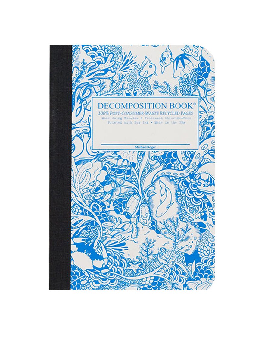 Decomposition Notebook - Pocket - Under The Sea Blue by Homeportonline