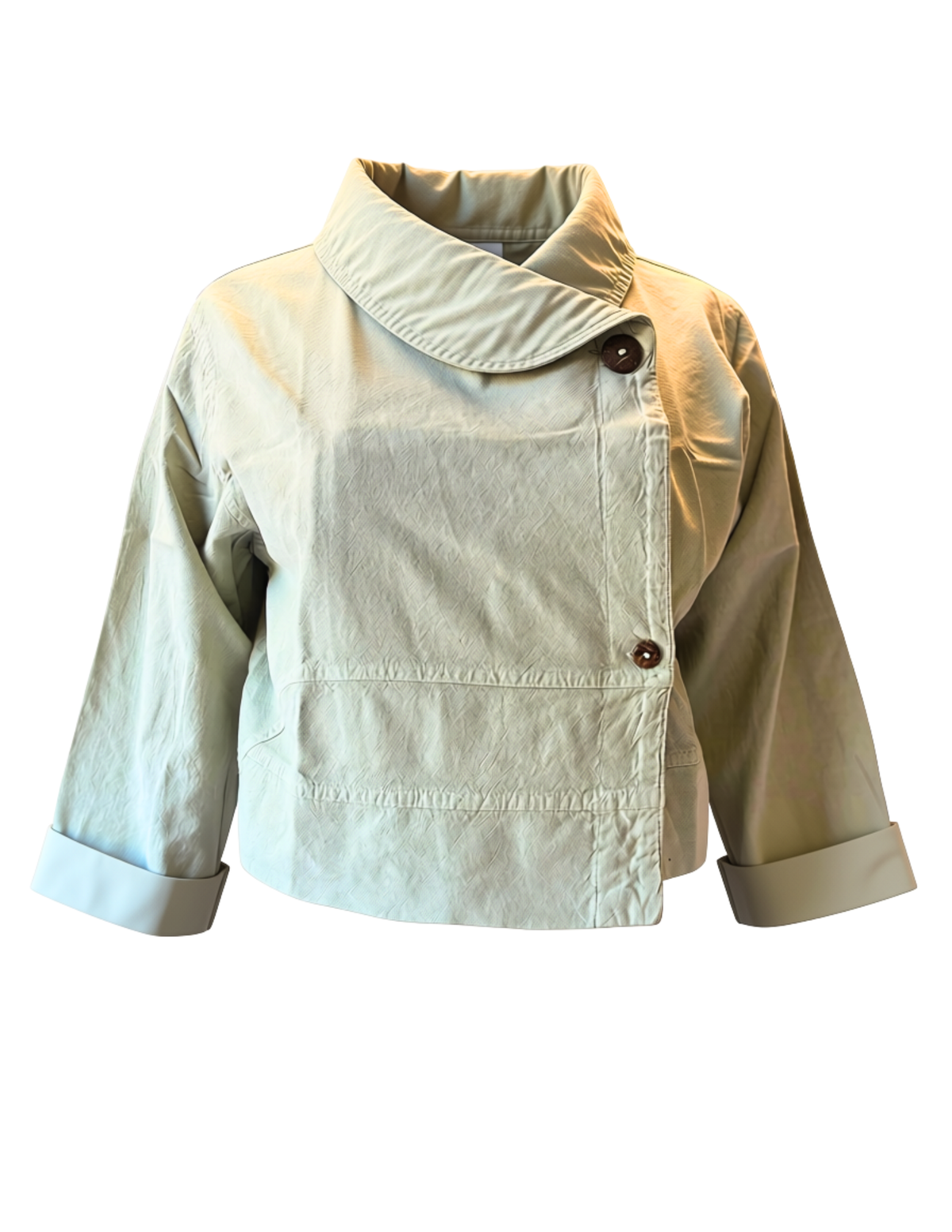 Pokhara Cropped Swing Jacket - Sage