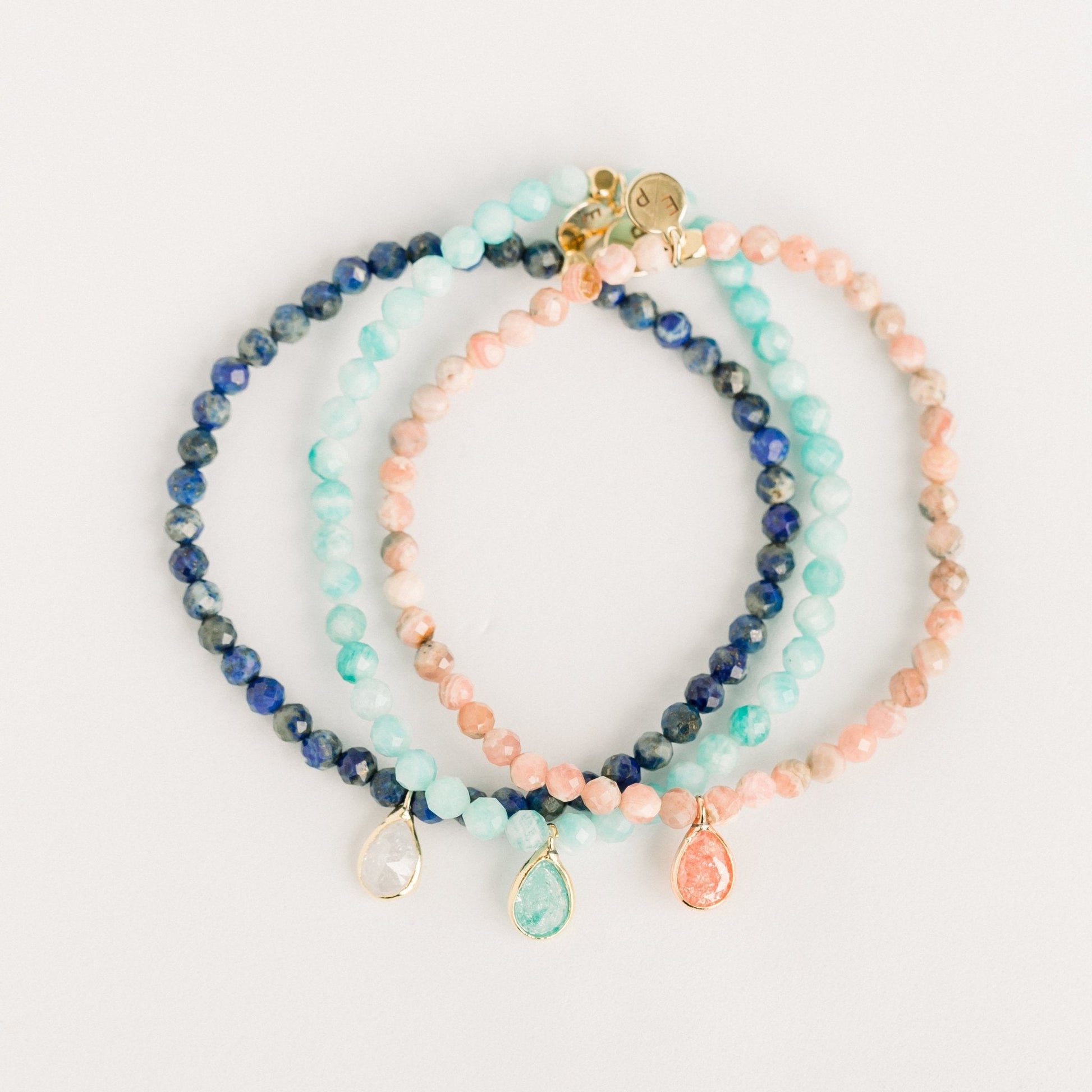 Posh Mini Beaded Bracelet | Amazonite by elliparr