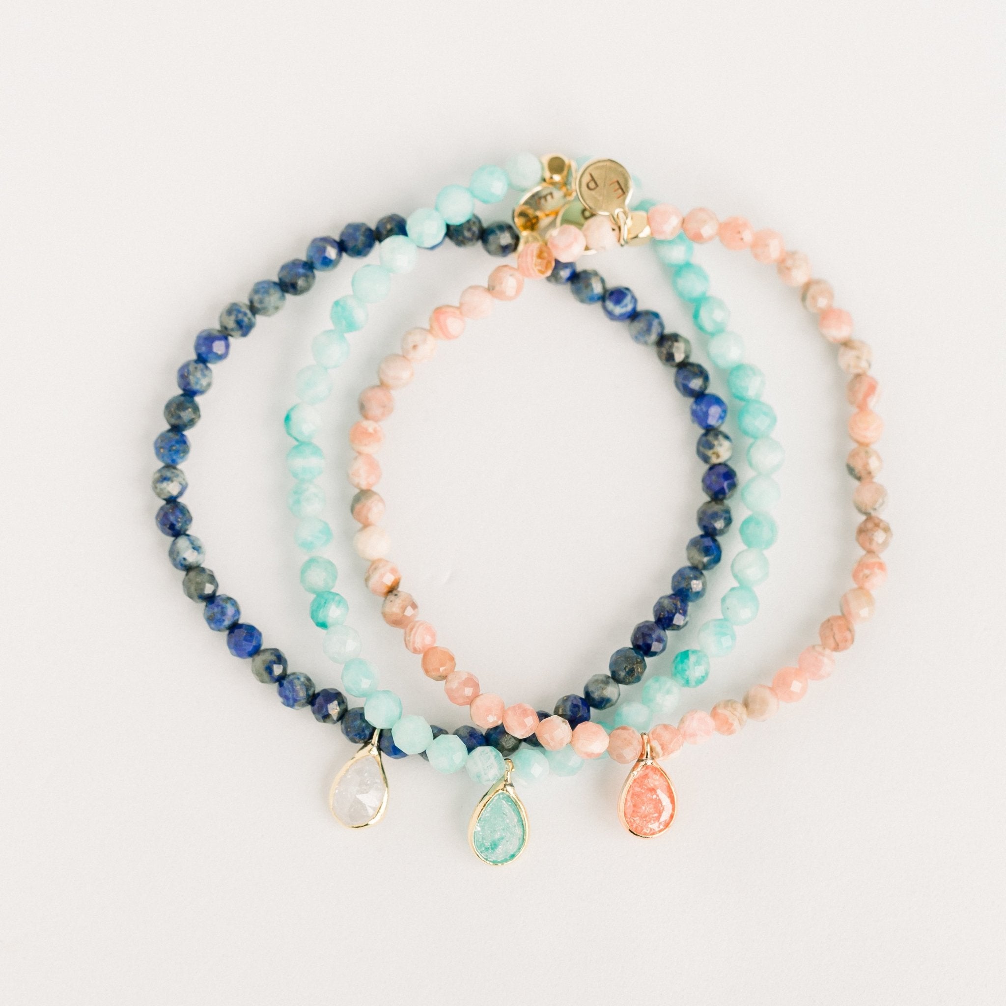 Posh Mini Beaded Bracelet | Amazonite by elliparr