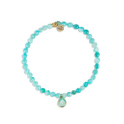 Posh Mini Beaded Bracelet | Amazonite by elliparr