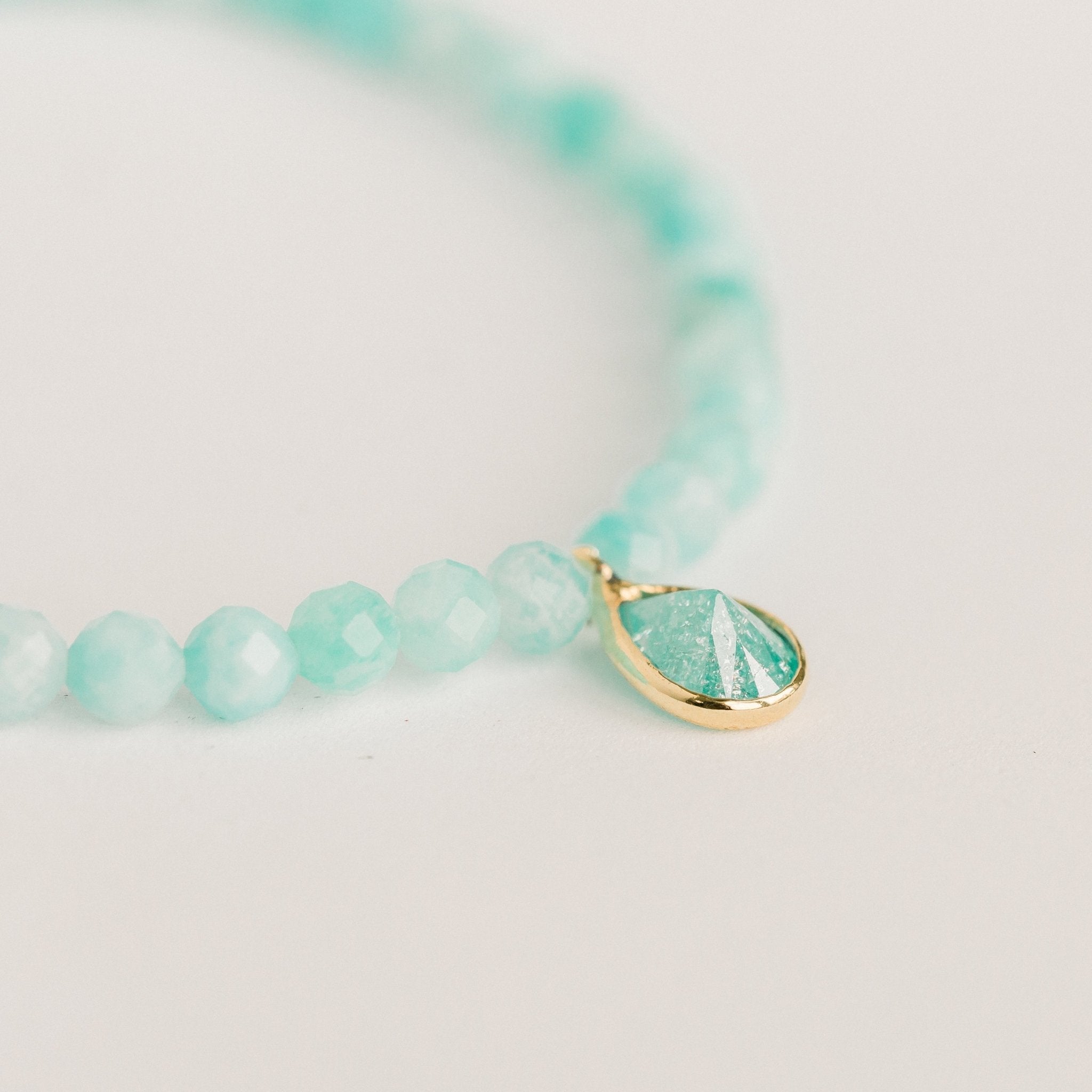 Posh Mini Beaded Bracelet | Amazonite by elliparr
