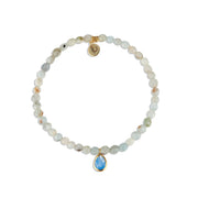 Posh Mini Beaded Bracelet | Aquamarine by elliparr