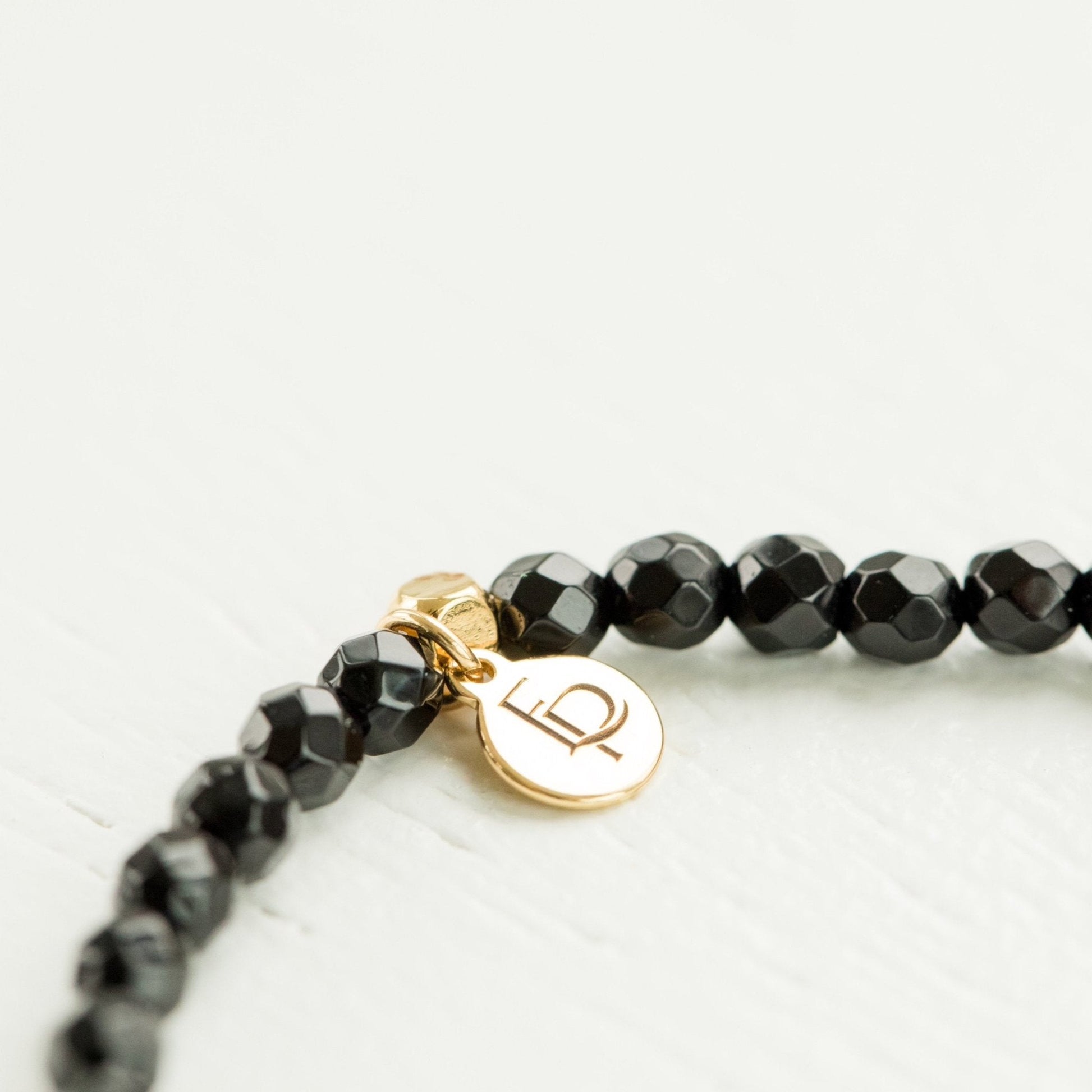 Posh Mini Beaded Bracelet | Black Onyx by elliparr