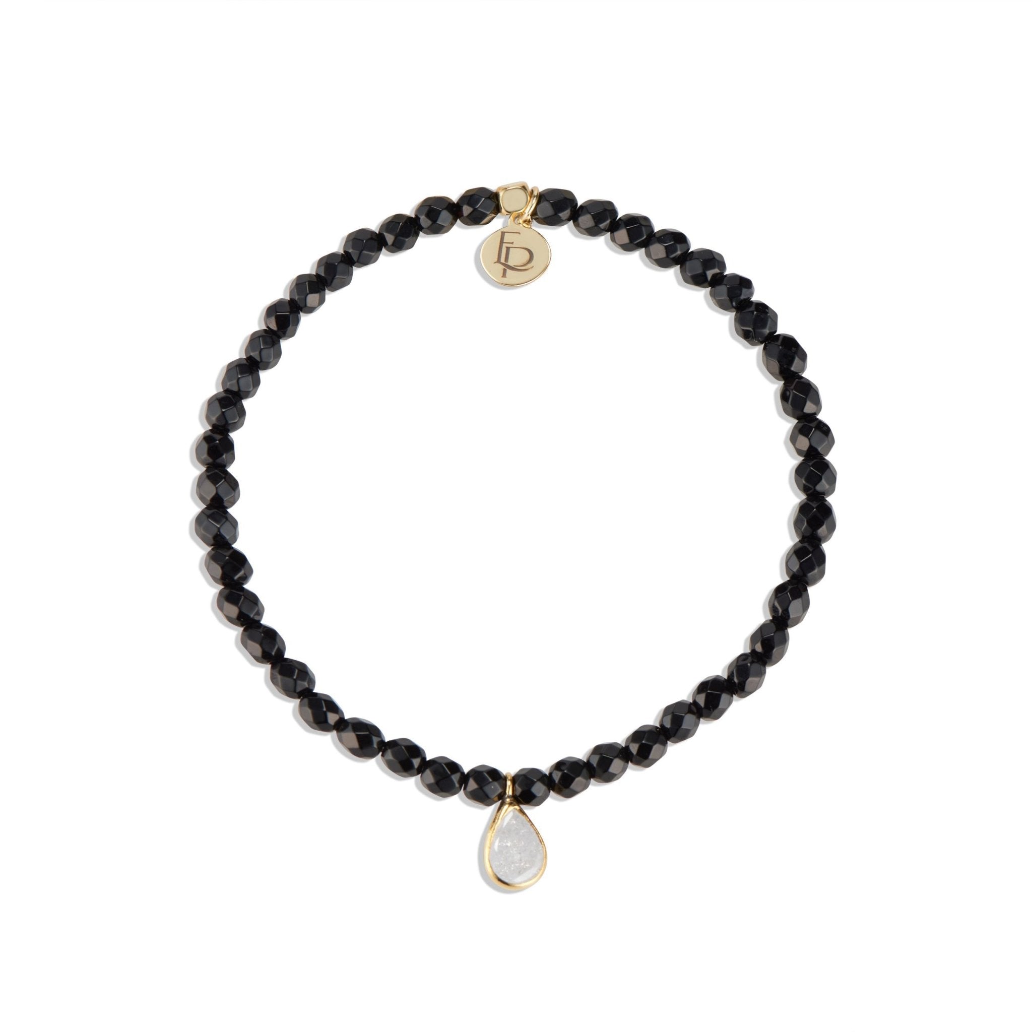 Posh Mini Beaded Bracelet | Black Onyx by elliparr