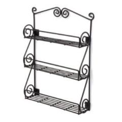 Spice Rack - Hanging Scroll Black by Homeportonline