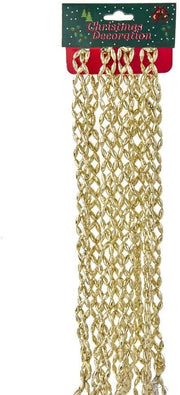 6 Foot Rice Bead Braid Chain Garland - Gold