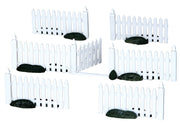 Plastic Picket Fence - 7 Piece Set