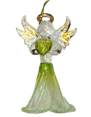 Crystal Birthstone Angel Ornament - August