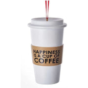 Happiness is a Cup of Coffee - Ornament