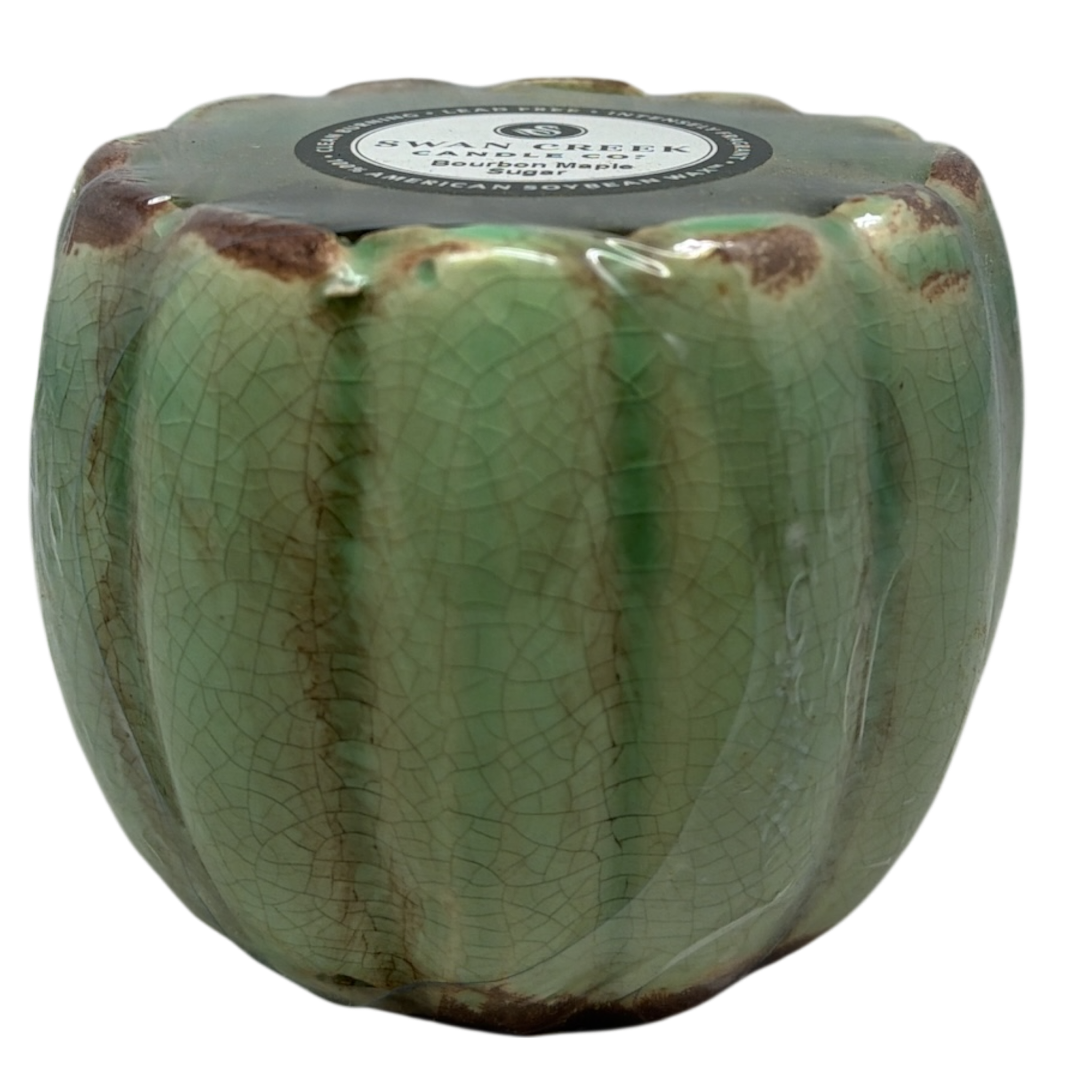Small Petal Pot Soy Candle - Bourbon Maple Sugar