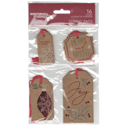 Baker’s Holiday Gift Tags – Foil on Kraft