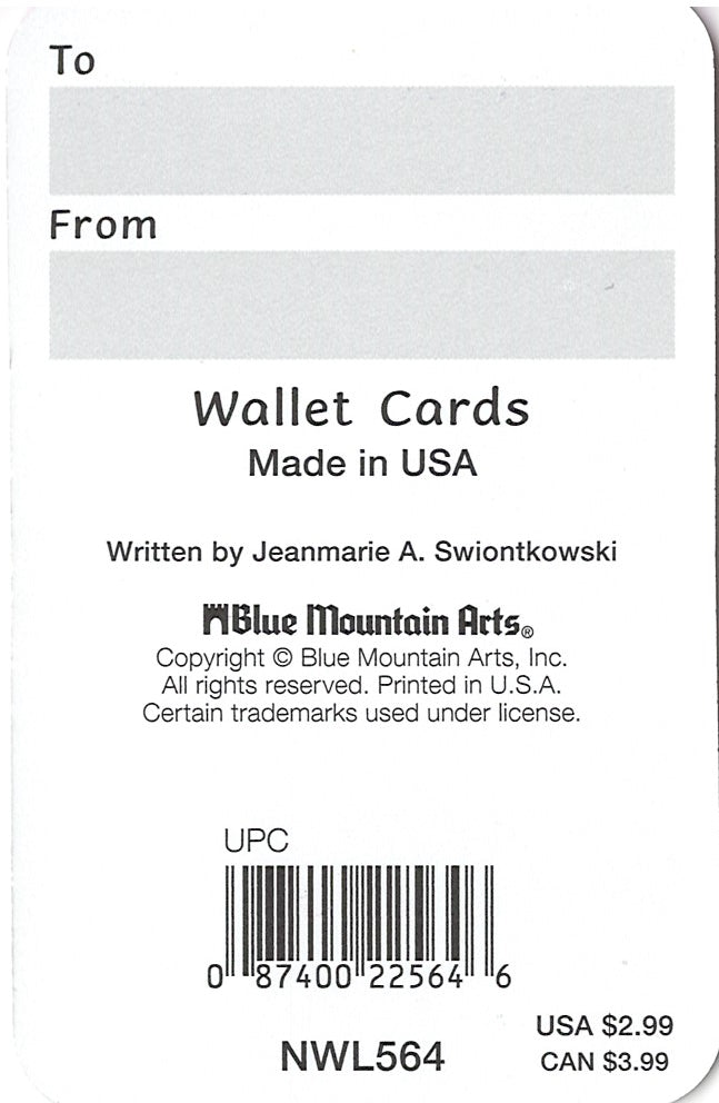 Wallet Card - To An Incredible Woman