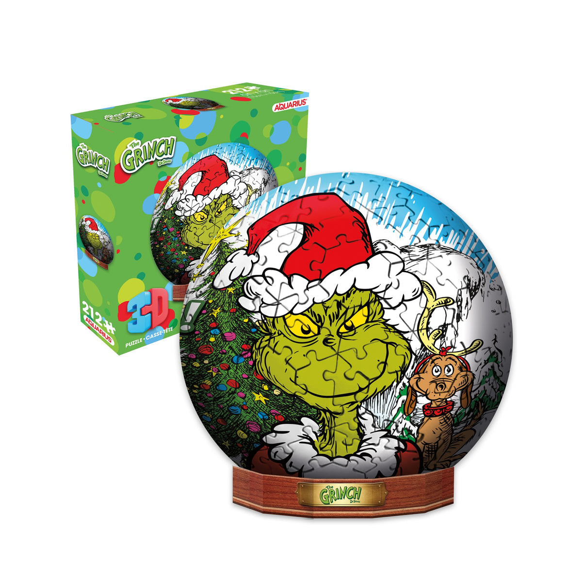 Grinch 3D Sphere Jigsaw Puzzle -212 Pieces