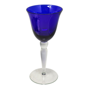 Elegant Cobalt Blue Wine Goblet