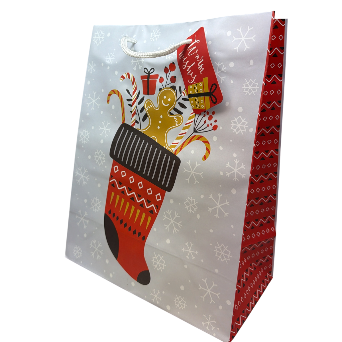 Gingerbread Stocking Gift Bag