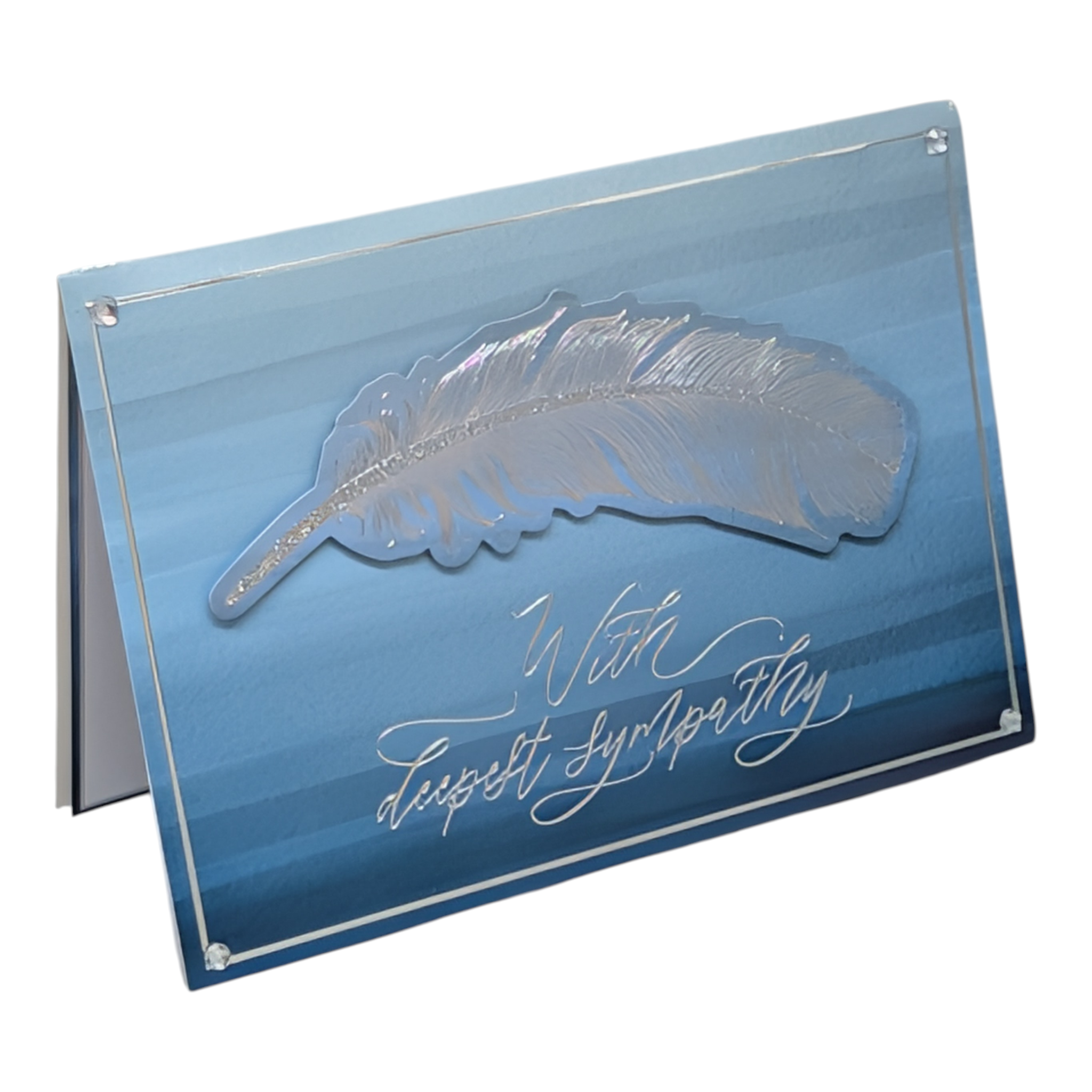 Deepest Sympathy - Feather Card