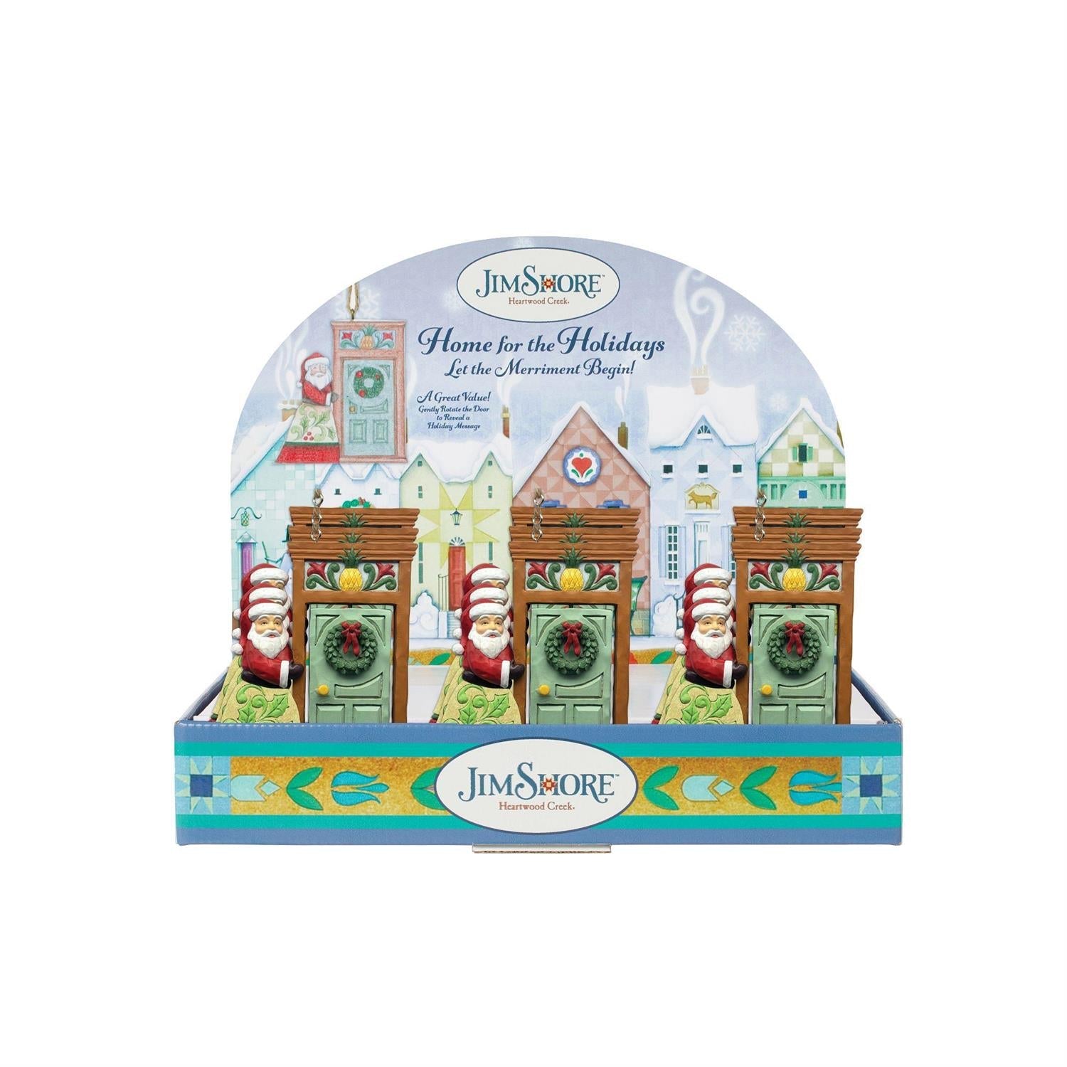 Home for the Holidays: Santa Standing in Doorway Ornament