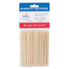 Wood Skewers 100Pack - Short 4"L by Homeportonline