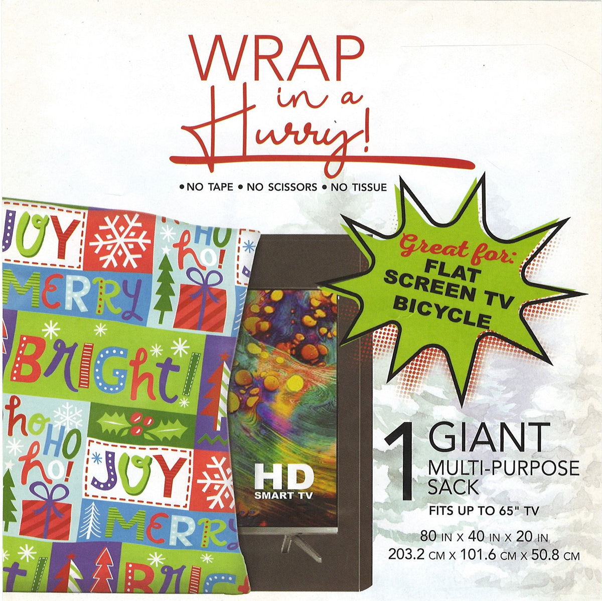 Massive TV or Bike Gift Bag - Bright Joy
