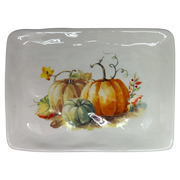 Painted Pumpkin Platter
