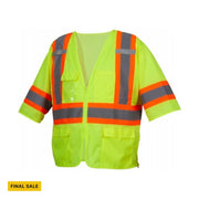 Pyramex Men's Class III Mesh Surveyor T-shirt Vest - Lime