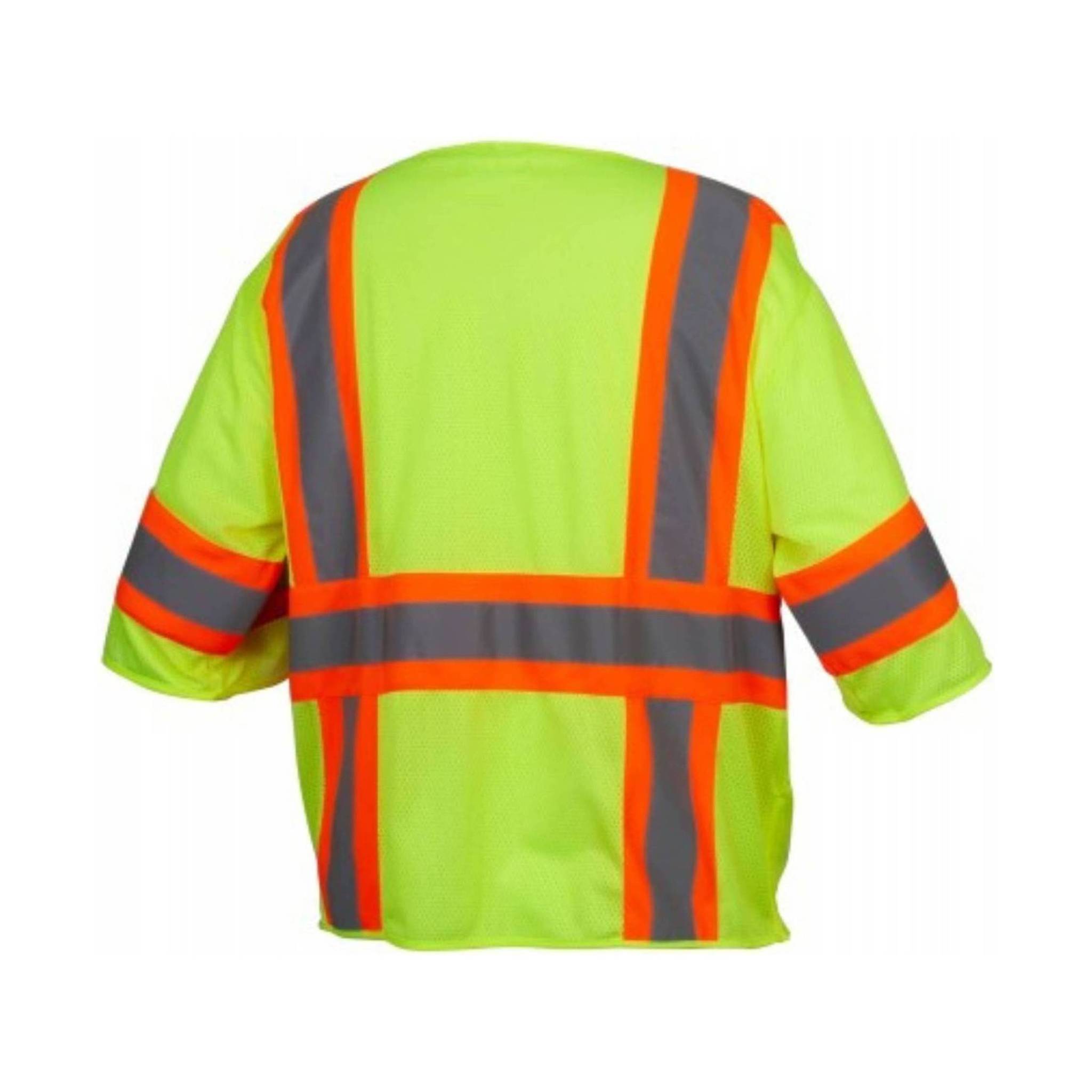 Pyramex Men's Class III Mesh Surveyor T-shirt Vest - Lime by Lenny's Shoe & Apparel