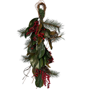 32 inch Glitter Magnolia Teardrop