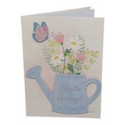 Watering Can "Hello Spring" Easter Card