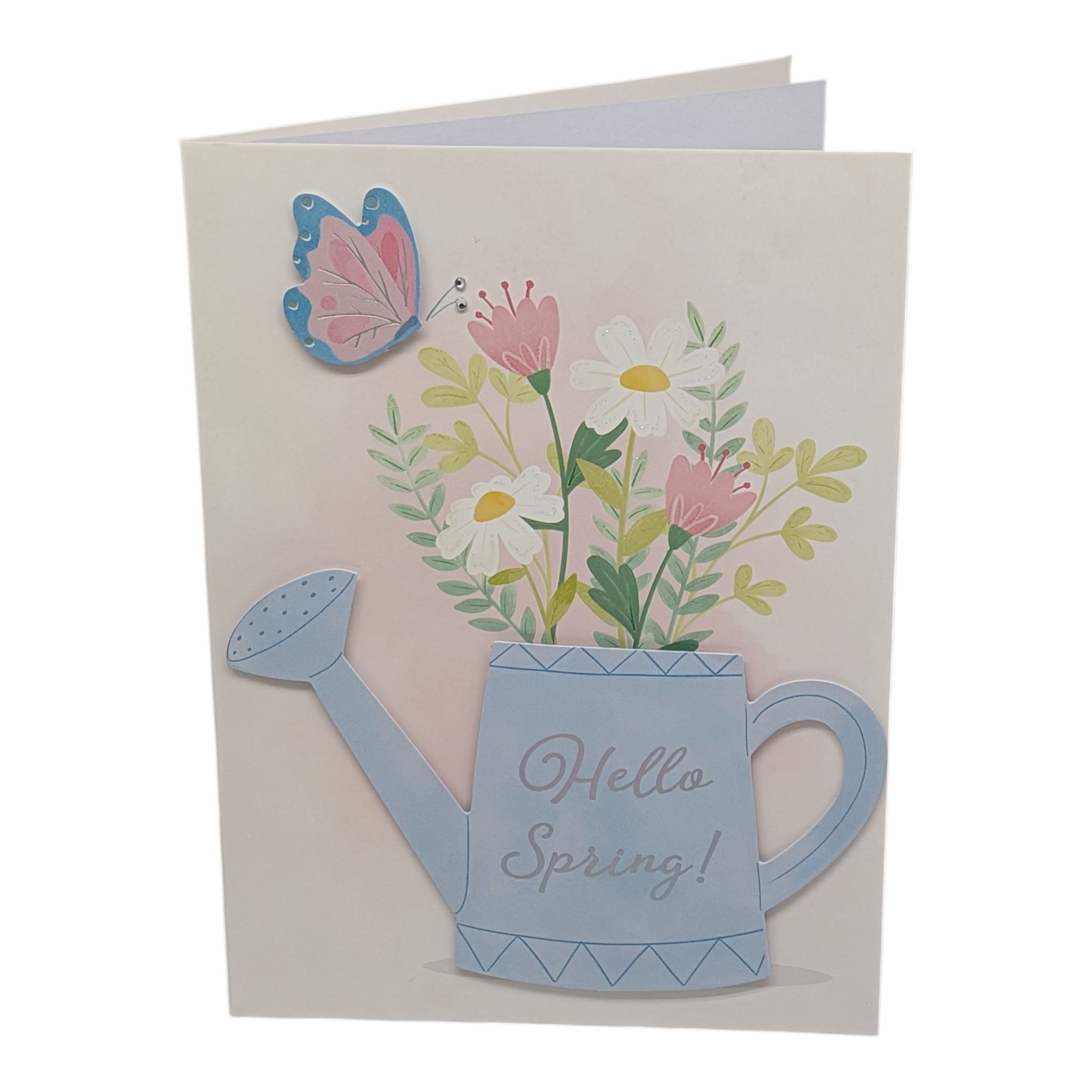 Watering Can "Hello Spring" Easter Card