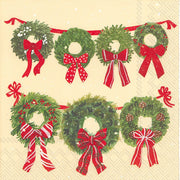 Ideal Home Range Maret's Wreath (Cream) - Lunch Napkin