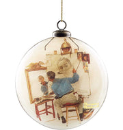 Norman Rockwell Saturday Evening Post Self Portait - Ornament