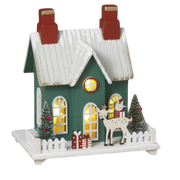 Charming Lighted Holiday House