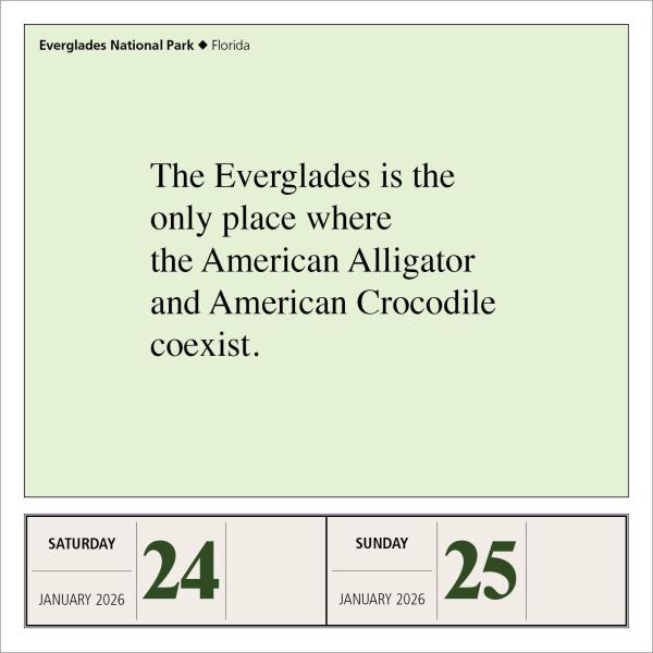 National Parks Page-A-Day Calendar 2026