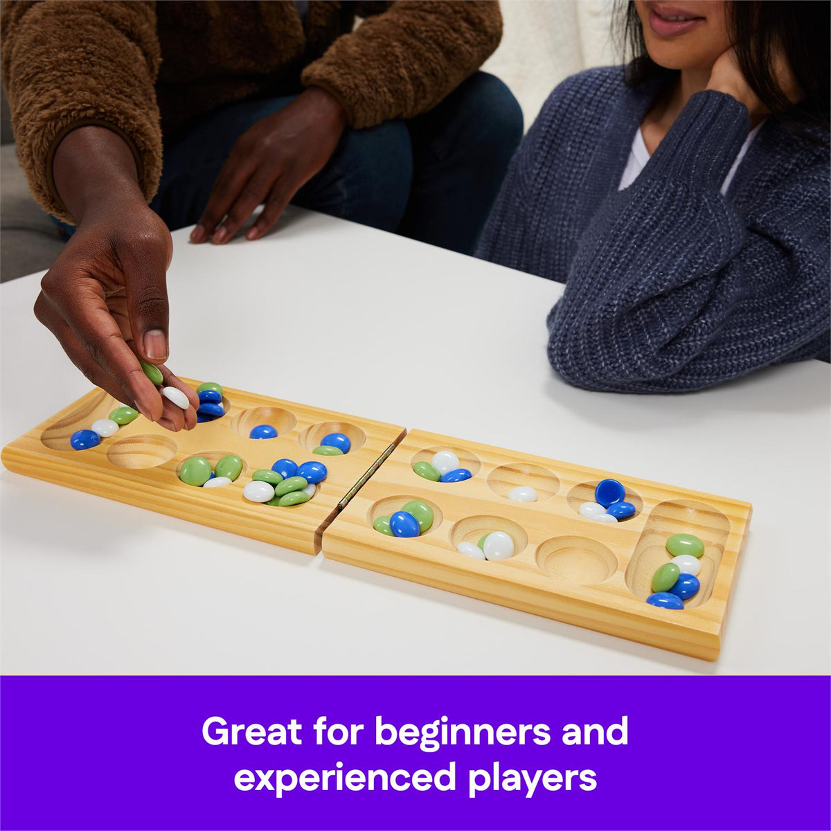 Wood Folding Mancala Game