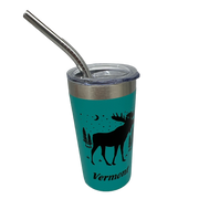Vermont Moose Stainless Steel 2oz Shooter  - Aqua