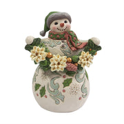 The Opal And Moss Snowman Figurine