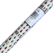 Glitter Accented Roll Wrap - 30" x 96" - Christmas Joy