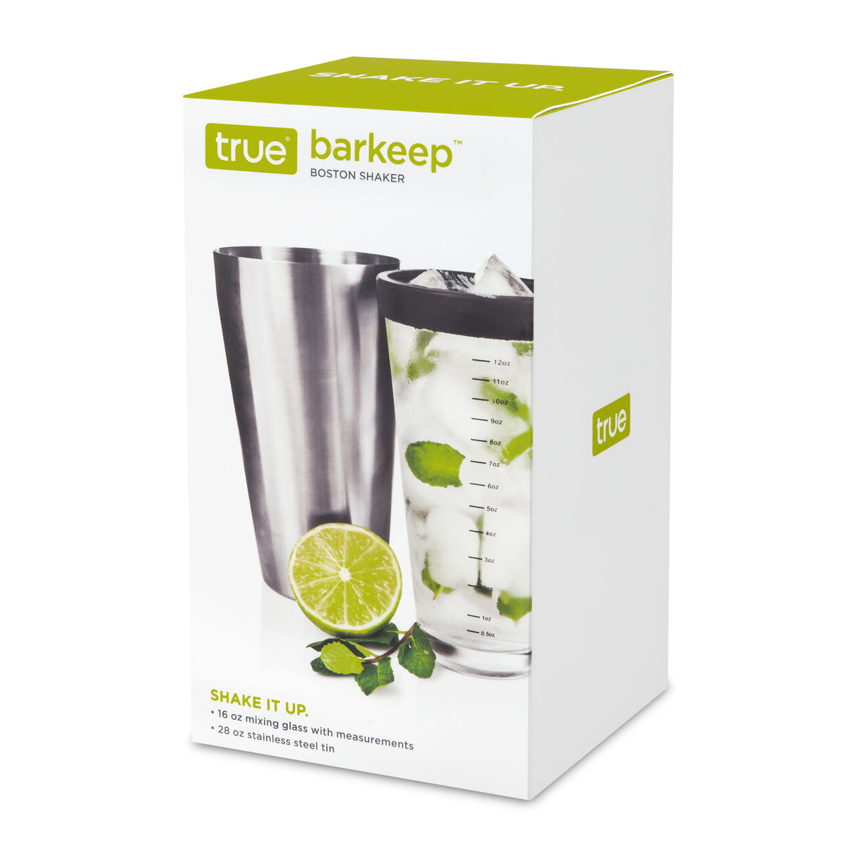 Cocktail Shaker - Tumbler With Glass Boston Barkeep by Homeportonline