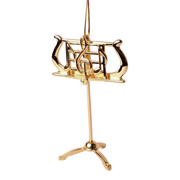 Music Stand Ornament - Gold - 3.5 Inch