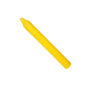 Rustic Taper Dinner Candle - 7 Inch Lemon Yellow
