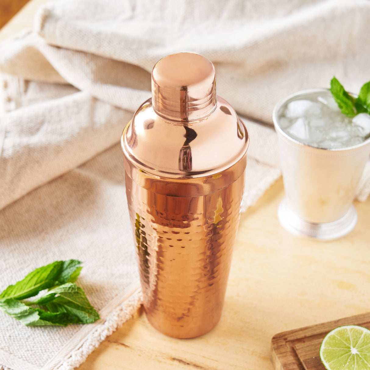 Cocktail Shaker - Metal Copper Hammered Old Kentucky Home by Homeportonline