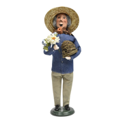 Gardening Man with Pipe