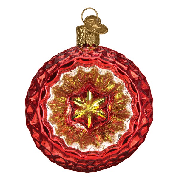Faceted Crimson Relfection Ornament