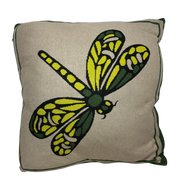 Knitted Dragonfly Accent Pillow