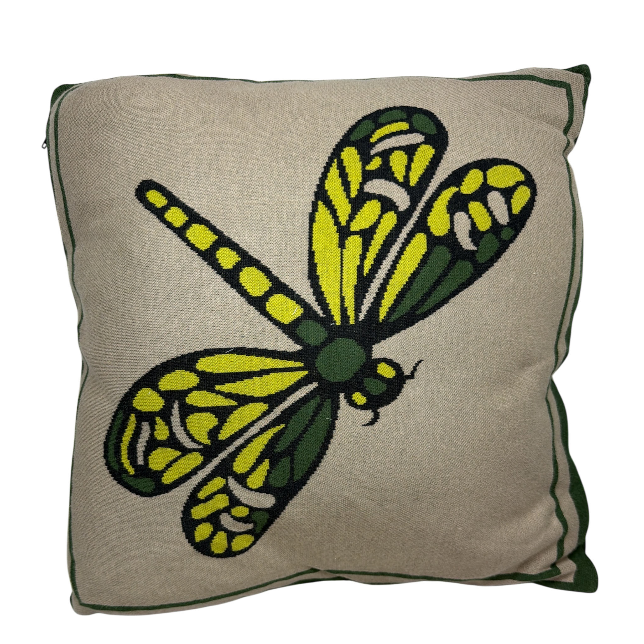 Knitted Dragonfly Accent Pillow