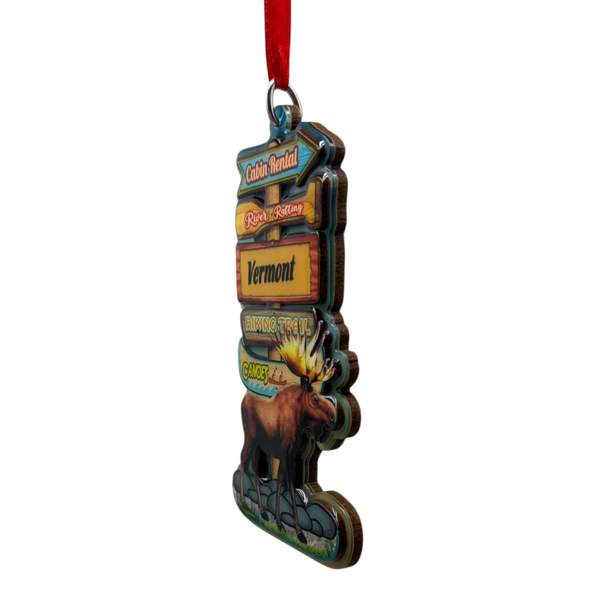 Vermont Moose Directions  Ornament